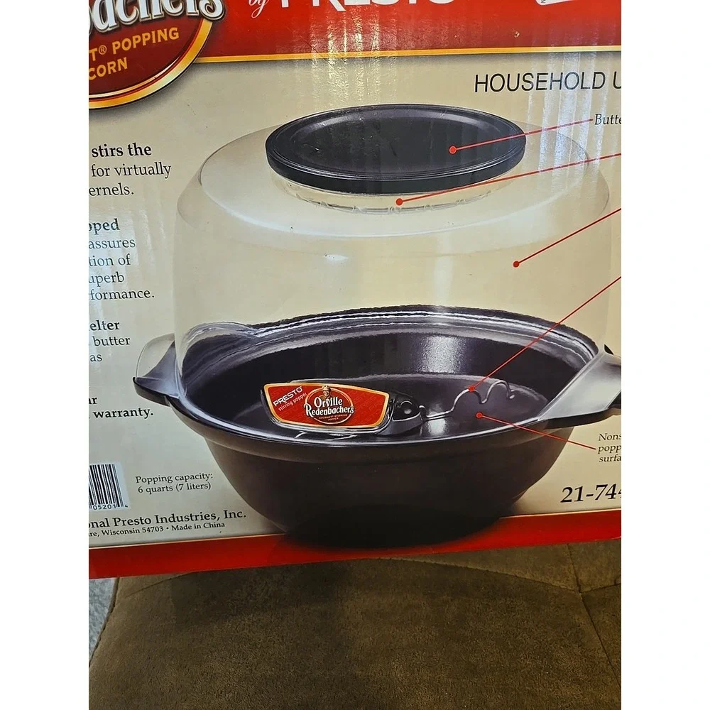 Orville Redenbacher's Stirring Popper Presto Movie Theater Popcorn Kettle Corn